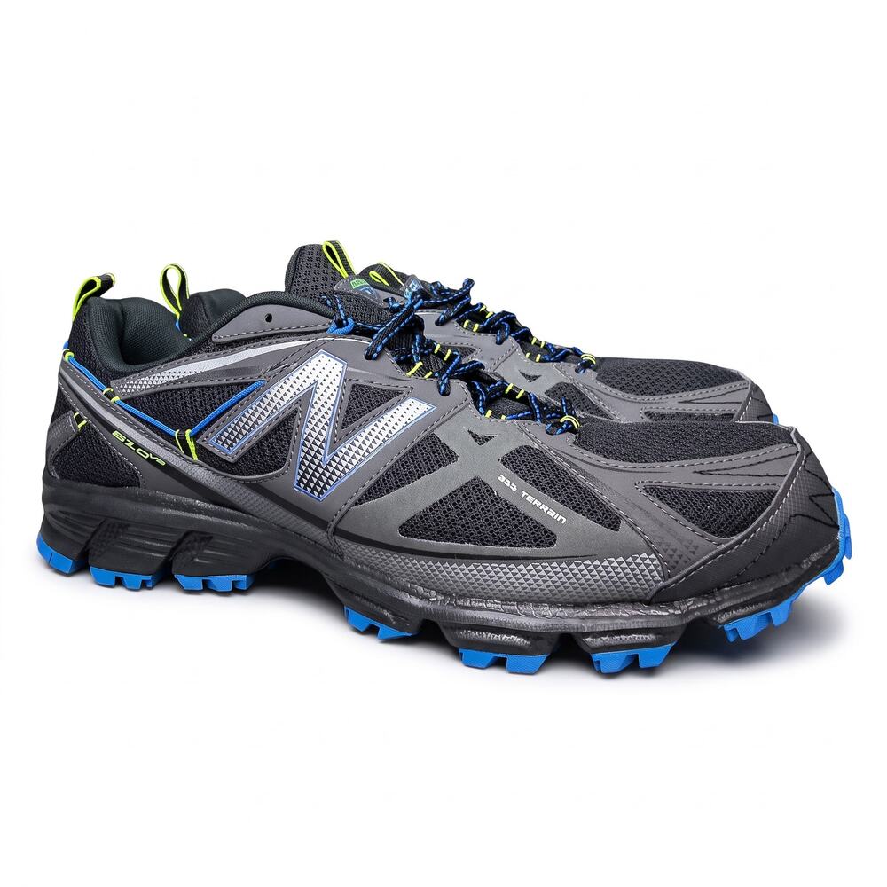 New Balance 610v3 Trail Running Grey Blue MT610AB3 Men's Size 11.5 Athletic